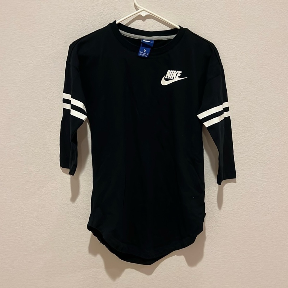 Nike women just do it 3/4 sleeve top shirt XS